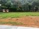 Large backyard with a shed and mostly cleared land at 201 Rocky River Rd, Oakboro, NC 28129