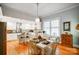 Modern kitchen with white cabinets, stainless steel appliances, and an island at 101 S Maple St, Dallas, NC 28034