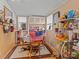 Bright breakfast nook with a table and storage shelves at 7676 Shoupes Grove Church Rd, Hickory, NC 28612