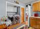 Convenient laundry room with side-by-side washer and dryer at 7676 Shoupes Grove Church Rd, Hickory, NC 28612