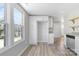 Modern kitchen with white cabinets, granite counters, and a pantry at 185 17Th Se St, Hickory, NC 28602