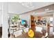 Open concept dining room and kitchen with modern design at 215 N Pine St # 3705, Charlotte, NC 28202