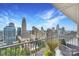 Enjoy breathtaking city views from this private balcony at 215 N Pine St # 3705, Charlotte, NC 28202