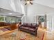 Open concept living area with French doors leading to bedroom and kitchen views at 3 Courageous St, Lake Wylie, SC 29710