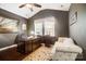 Home office with hardwood floors and built-in cabinetry at 8928 Carneros Creek Rd, Charlotte, NC 28214