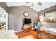 Bright home office features built-in shelving and hardwood floors at 8928 Carneros Creek Rd, Charlotte, NC 28214