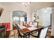 Formal dining room with a large table and seating for six at 8928 Carneros Creek Rd, Charlotte, NC 28214