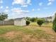 Large backyard with storage shed and fenced yard at 4169 Oconnell St, Indian Trail, NC 28079