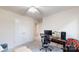 Bedroom with a desk, chair, and double doors at 775 Kathy Dianne Dr, Fort Mill, SC 29707