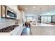 Modern kitchen with white cabinets, stainless steel appliances, and an island at 775 Kathy Dianne Dr, Fort Mill, SC 29707