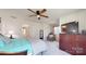 Bright bedroom with a ceiling fan, ensuite bathroom, and ample closet space at 775 Kathy Dianne Dr, Fort Mill, SC 29707