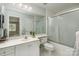 Bathroom with tub, shower, and vanity at 104 Pier 33 Dr # 312, Mooresville, NC 28117