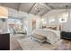 Main bedroom with tray ceilings, sitting area and wood floors at 19424 Bankhead Rd, Charlotte, NC 28278