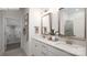 Elegant bathroom with double vanity and large mirrors at 2012 Skyhawk Dr, Lake Wylie, SC 29745