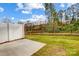Private backyard with fence and open space at 2235 Hedgecliff Rd # 4, Kannapolis, NC 28025