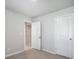 Bedroom with doors to additional rooms at 2235 Hedgecliff Rd # 4, Kannapolis, NC 28025