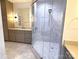 Spa-like bathroom featuring a walk-in shower and updated vanity at 444 19Th Avenue Nw Cir, Hickory, NC 28601
