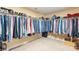 Walk-in closet with ample hanging and shelving space at 114 Silverspring Pl, Mooresville, NC 28117