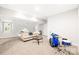 Versatile bonus room with a drum set and comfortable seating at 10250 Barringer Ct, Mount Pleasant, NC 28124