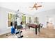 Game room with home gym equipment and foosball table at 10250 Barringer Ct, Mount Pleasant, NC 28124
