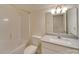 Bathroom with single vanity and bathtub at 2716 Manor Stone Way, Indian Trail, NC 28079