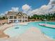 Resort-style pool with expansive deck and clubhouse at 16835 Cozy Cove Rd, Charlotte, NC 28278