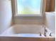 Relaxing bathroom with soaking tub and window at 16835 Cozy Cove Rd, Charlotte, NC 28278