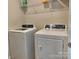 Convenient laundry room with washer and dryer at 16835 Cozy Cove Rd, Charlotte, NC 28278