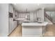 Modern kitchen with white cabinets, large island, and stainless steel appliances at 2305 Sanders Ave, Charlotte, NC 28216