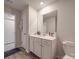 Clean bathroom with vanity, toilet and shower at 13111 Cottage Crest Ln, Charlotte, NC 28273