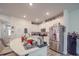 Modern kitchen with island and stainless steel appliances at 13111 Cottage Crest Ln, Charlotte, NC 28273