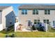 Small fenced backyard with patio and grill at 13111 Cottage Crest Ln, Charlotte, NC 28273