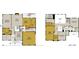 Two-story home floor plan showcasing a spacious kitchen, media room, and multiple bedrooms at 8605 Carly Ln, Mint Hill, NC 28227