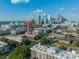 Drone shot showcasing cityscape with high-rise buildings and commercial property at 310 Arlington Ave # Multiple, Charlotte, NC 28203