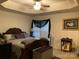 Spacious bedroom with a king-size bed and ceiling fan at 4016 Holly Villa Cir, Indian Trail, NC 28079