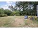 Large backyard with mature trees and open space at 12137 Renee Ford Rd, Stanfield, NC 28163