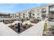 Landscaped courtyard with walkways and plantings at 721 Governor Morrison St # 511, Charlotte, NC 28211