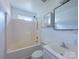 Bathroom with tub shower combo and a vanity at 5115 Rosemede Dr, Charlotte, NC 28227