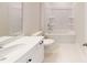 Clean bathroom with tub, shower, and vanity at 515 Tates Trl # 39, Cramerton, NC 28032