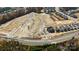 Aerial view of new homes and under construction lots at 15010 Caspian Way, Charlotte, NC 28278