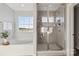 Spa-like bathroom with soaking tub and walk-in shower at 1038 Heath Helms Rd, Monroe, NC 28110