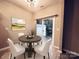 Charming dining area with sliding glass doors leading outside at 13733 Singleleaf Ln, Charlotte, NC 28279