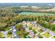 Aerial view of homes showcasing neighborhood and surrounding landscape at 2640 Ironwood Dr, Hickory, NC 28602
