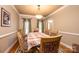 Spacious dining room featuring a table with six chairs at 2640 Ironwood Dr, Hickory, NC 28602