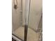 Shower stall with glass enclosure and tiled walls at 7308 Gallery Pointe Ln, Charlotte, NC 28269