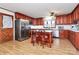 Kitchen features stainless steel appliances and an island with seating at 12708 Hamilton Rd, Charlotte, NC 28273