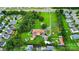 Aerial view of house and large lot at 12708 Hamilton Rd, Charlotte, NC 28273