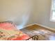 Bedroom with hardwood floors and unicorn bedding at 305 N Milford Dr, Salisbury, NC 28144