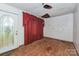 Living room with hardwood floors and front entrance at 519 S Mulberry St, Cherryville, NC 28021