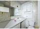 Bathroom with sink, toilet, and vanity at 519 S Mulberry St, Cherryville, NC 28021